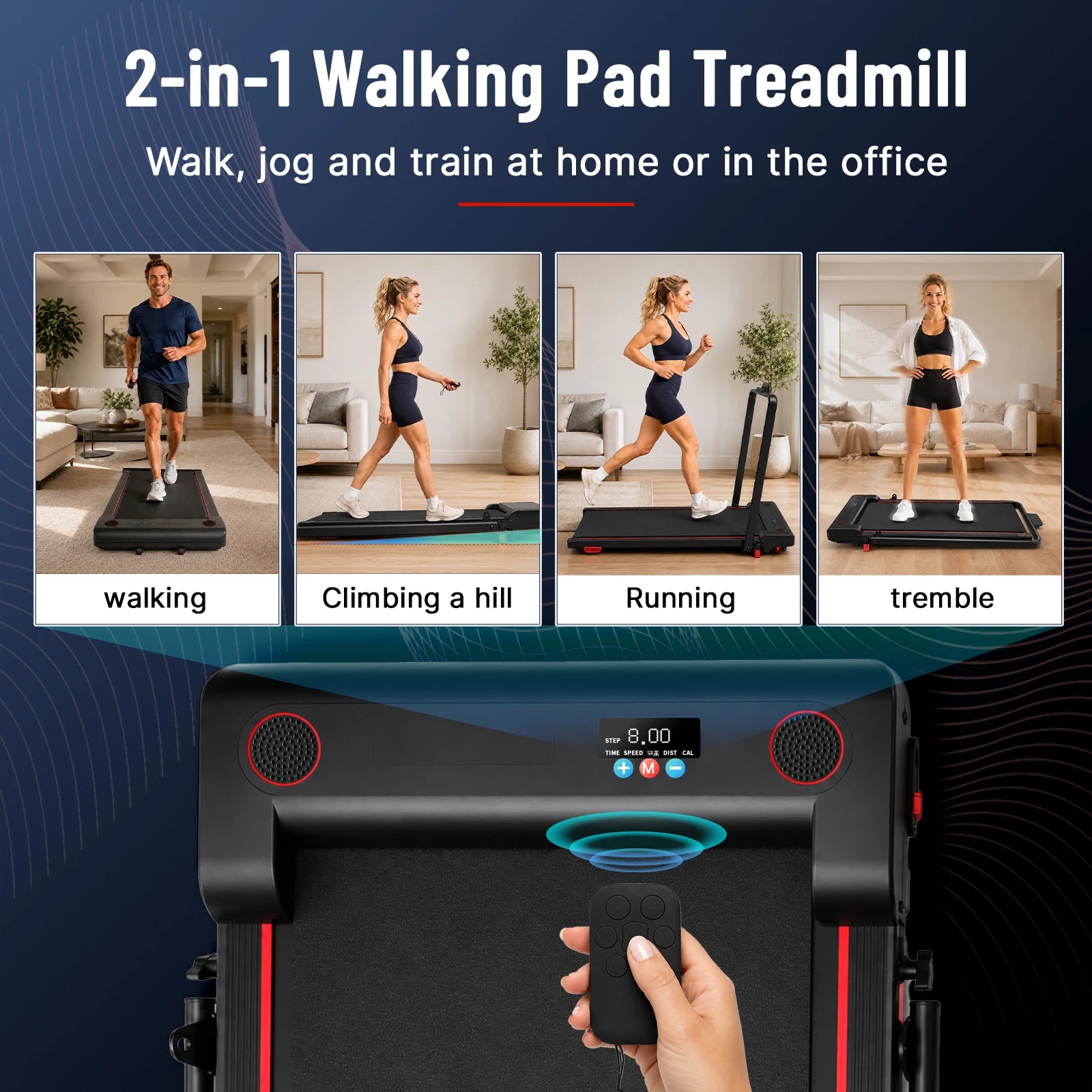HomePace™ Pacecline 2 In 1 Walking Pad